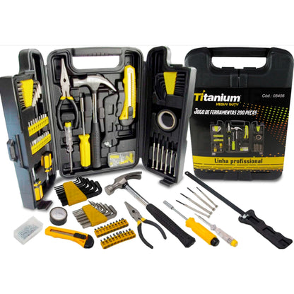 Jogo de Ferramentas com 200 Pecas X Nize Titanium 05456