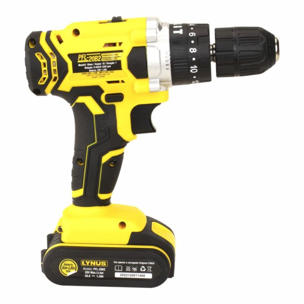 PARAFUSADEIRA FURADEIRA PFLI20B2 20V LYNUS - 000003820