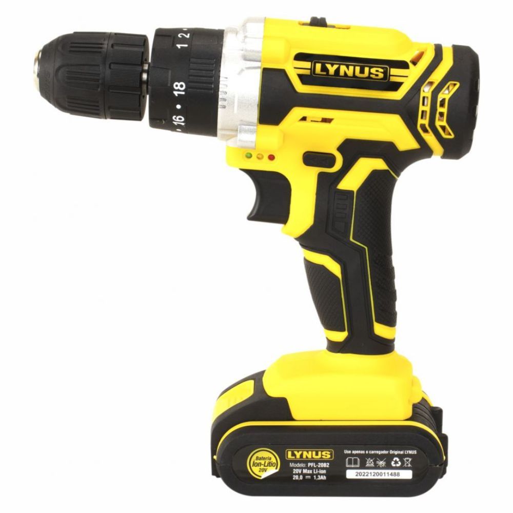 PARAFUSADEIRA FURADEIRA PFLI20B2 20V LYNUS - 000003820