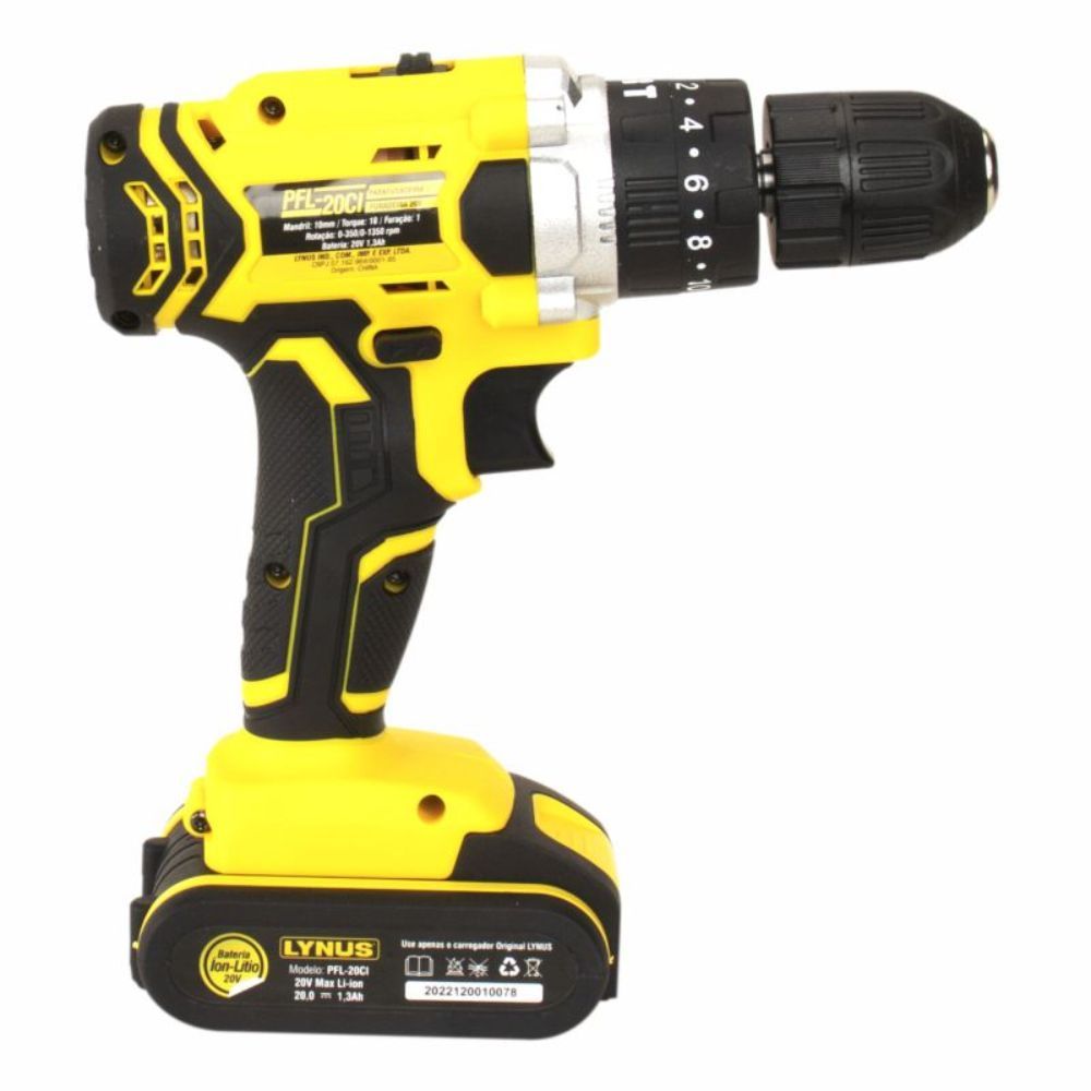 Parafusadeira com Impacto PLF-20CI 20v LYNUS