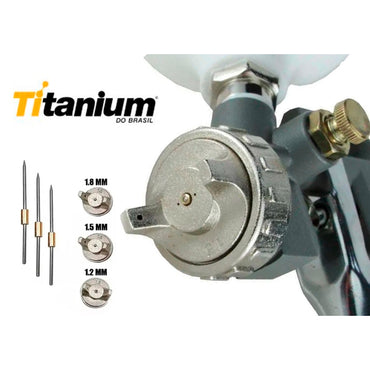 KIT PISTOLA PINTURA POR GRAVIDADE TITANIUM