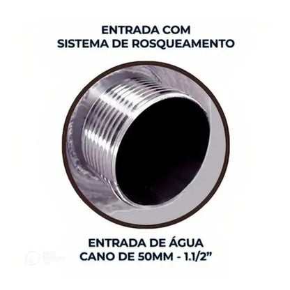 Cascata Para Piscina 50X25CM Aço Inox Naja Baby Bortonio