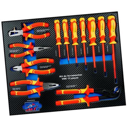 KIT DE FERRAMENTAS VDE COM 13 PCS G19566AC GAMMA