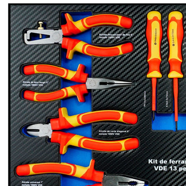 KIT DE FERRAMENTAS VDE COM 13 PCS G19566AC GAMMA
