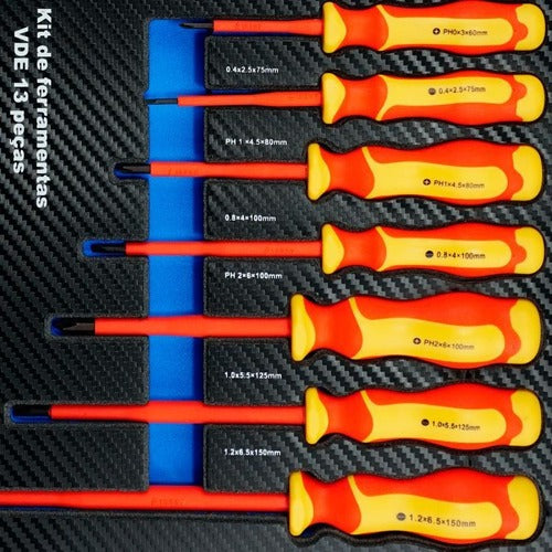 KIT DE FERRAMENTAS VDE COM 13 PCS G19566AC GAMMA