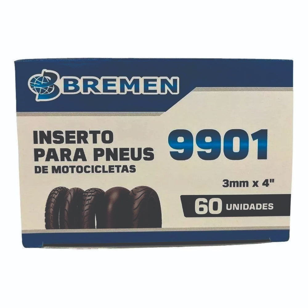 INSERTO DE PNEU P/MOTOCICLETA REFIL CAIXA C/60 UND BREMEN