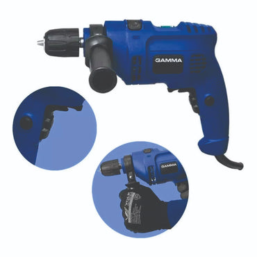 FURADEIRA  IMPACTO HOBBY 3/8 10MM 500W 220V GH1101/BR2 GAMMA