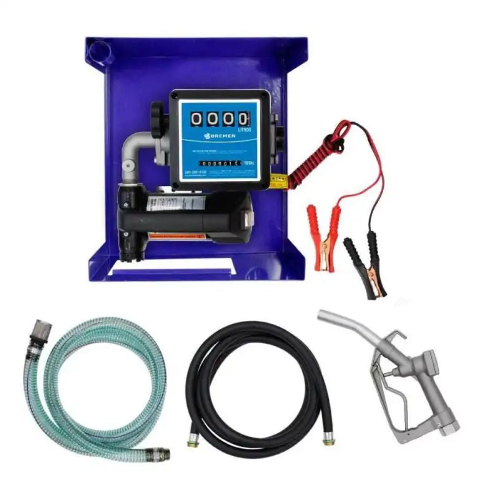 Kit Bomba Óleo Diesel 40l/min 12v C/ Bico E Mangueira Bremen