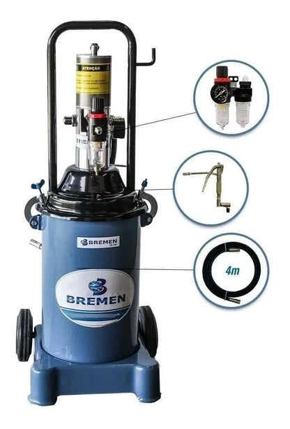 Propulsora Pneumática P/ Graxa 12 Kg Bremen 8595