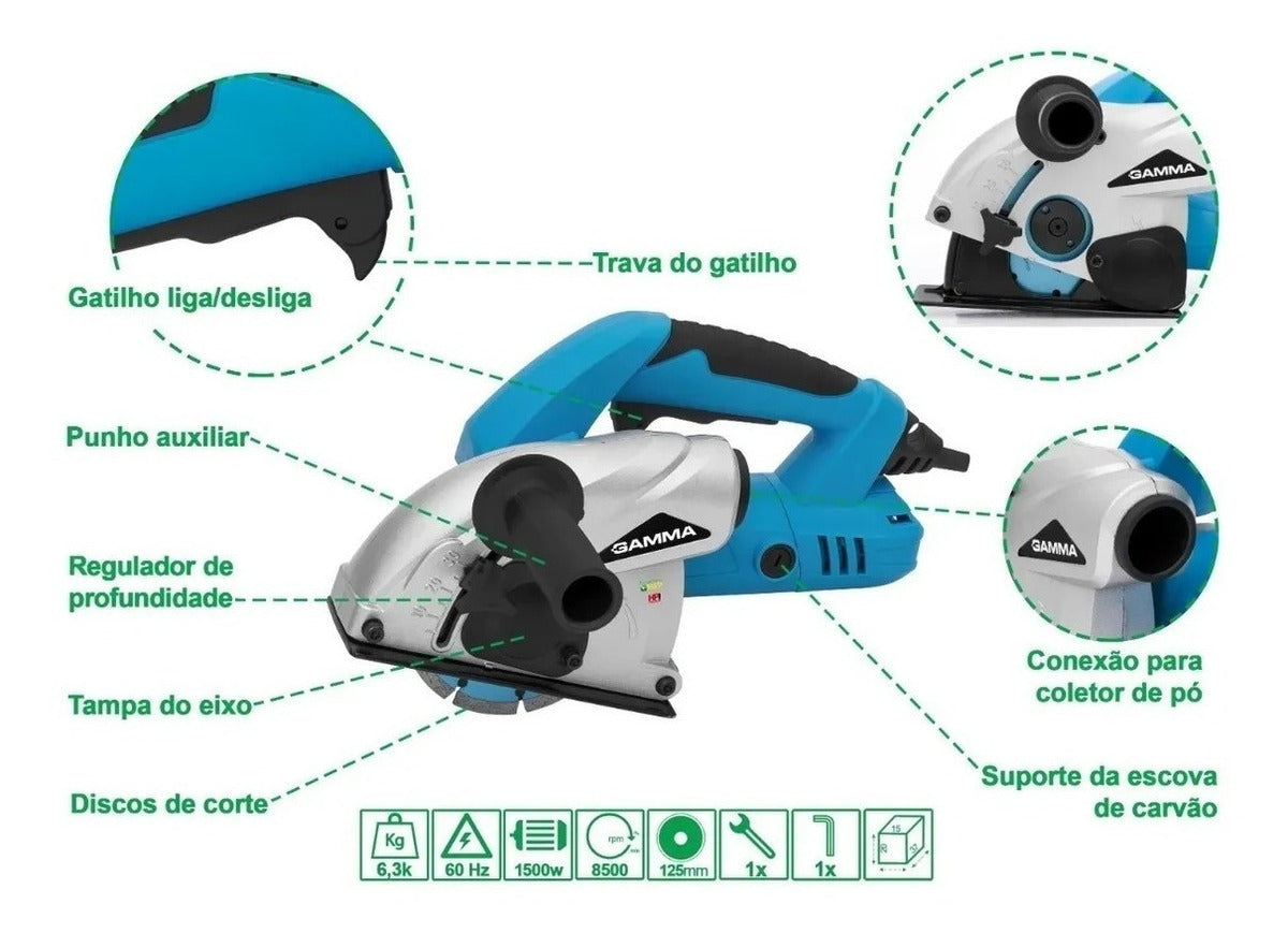CORTADOR DE PAREDE G1919/BR1 1500W 127V GAMMA