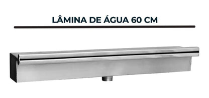 CASCATA DE EMBUTIR PARA PISCINA 60 CM BORTONIO