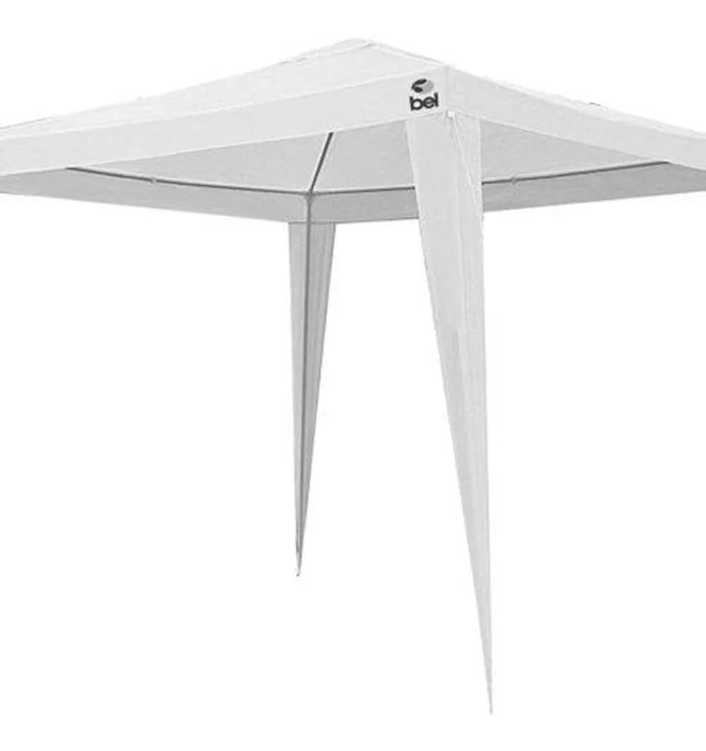 Gazebo Dobrável Bel Desmontável 3m X 3m X 2.4m - Branco