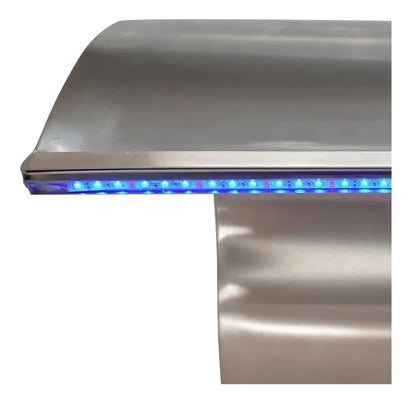 Cascata Para Piscina 70x38CM Naja Inox Com Led Bortonio