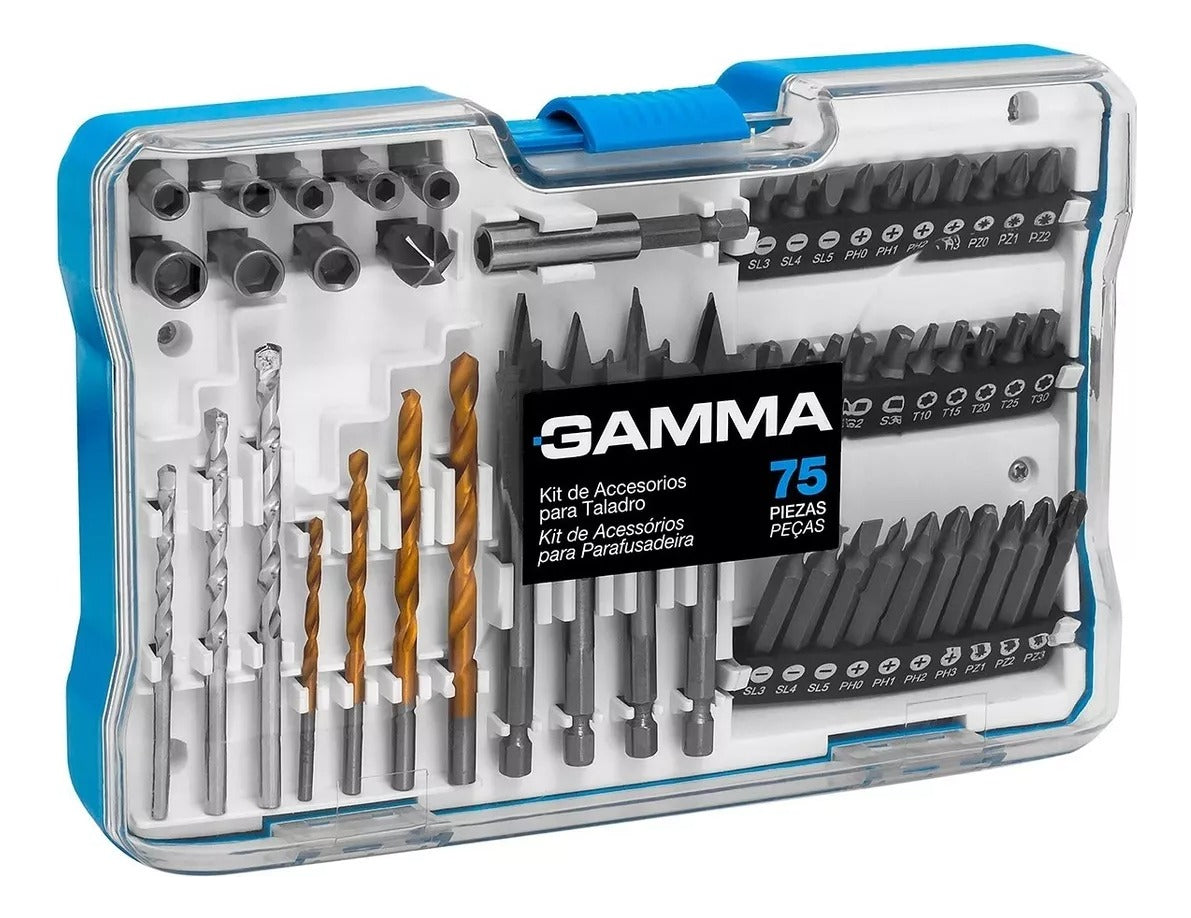 Kit De Acessórios Para Furadeira E Parafusadeira Gamma