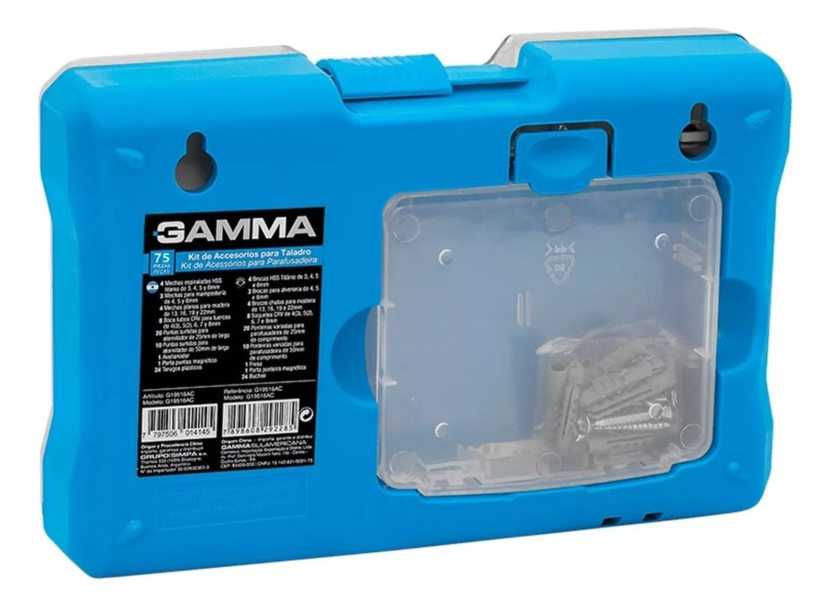 Kit De Acessórios Para Furadeira E Parafusadeira Gamma