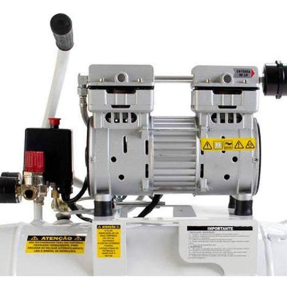 Compressor Silencioso 120PSI 220V Branco CMS-5/24 Moto Mil