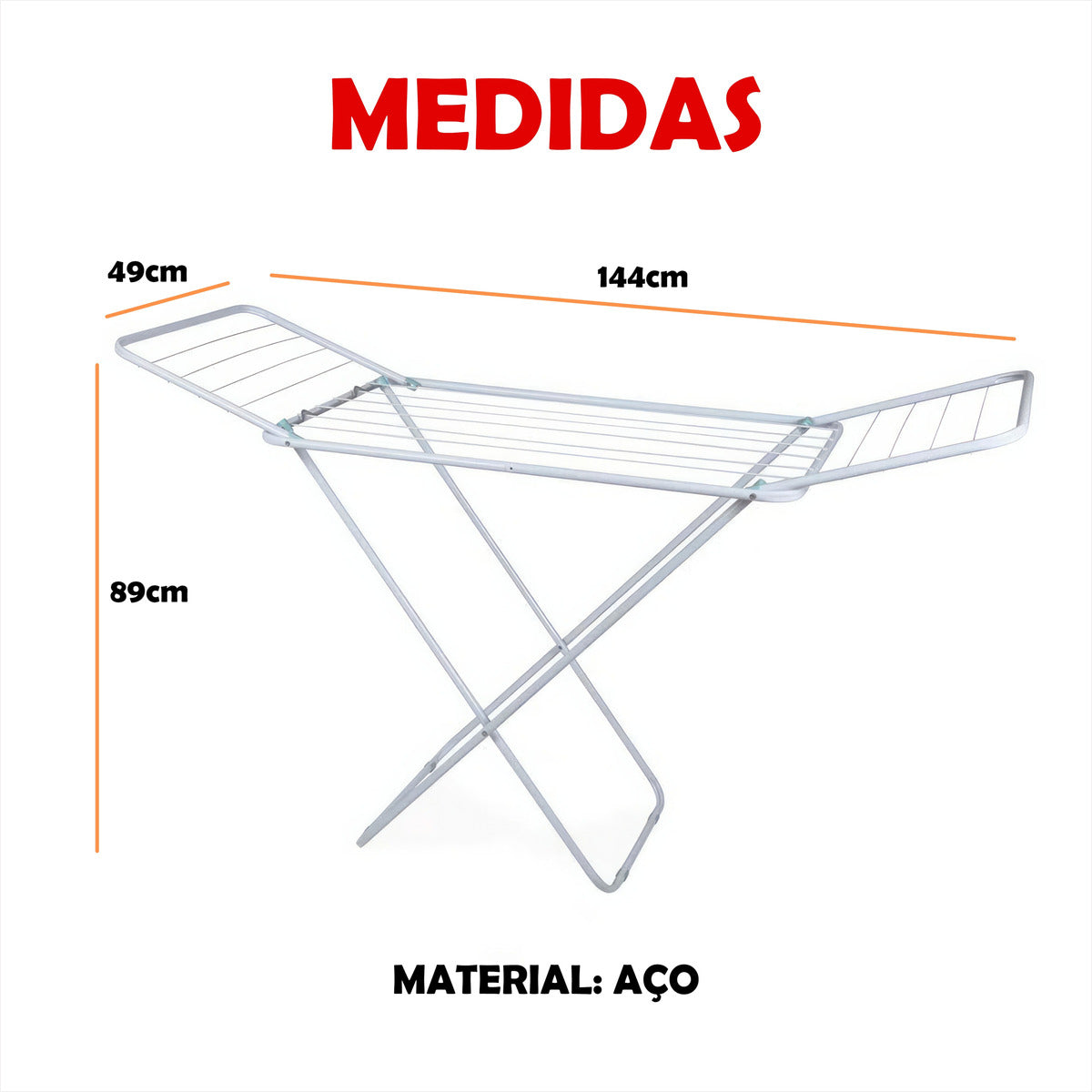 VARAL CHAO C/ABAS SLIM 10 006105