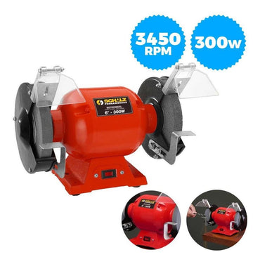 Motoesmeril de Bancada 6" 300W - 60HZ - 127V 91102540 Schulz