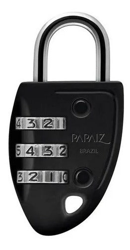 Cadeado Com Segredo Cs23 30mm Preto Papaiz