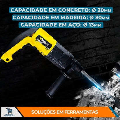 Martelete Rompedor 650W - 127V - 07640 - Titanium