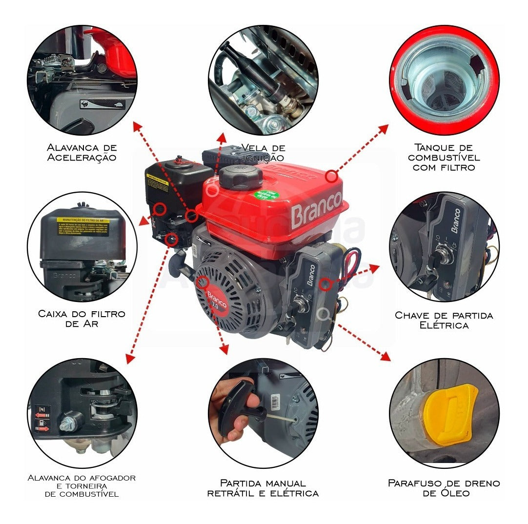 MOTOR B4T7.0H P.E COM ALERTA BRANCO - 90314600