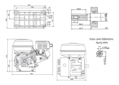 MOTOR B4T7.0H P.E COM ALERTA BRANCO - 90314600