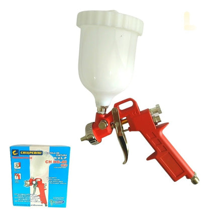 Pistola De Pintura Pneumática 600ml Ch Hg-40 Red Chiaperini