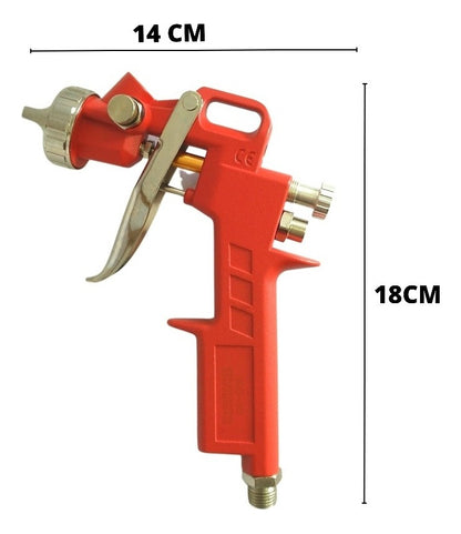 Pistola De Pintura Pneumática 600ml Ch Hg-40 Red Chiaperini