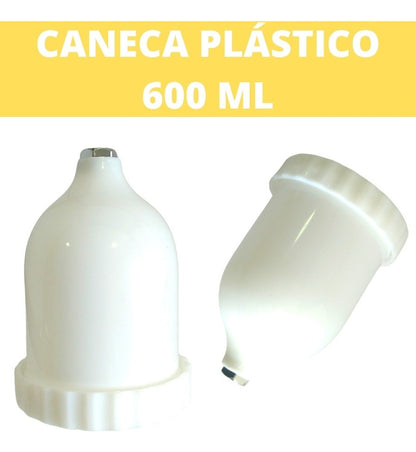 Pistola De Pintura Pneumática 600ml Ch Hg-40 Red Chiaperini