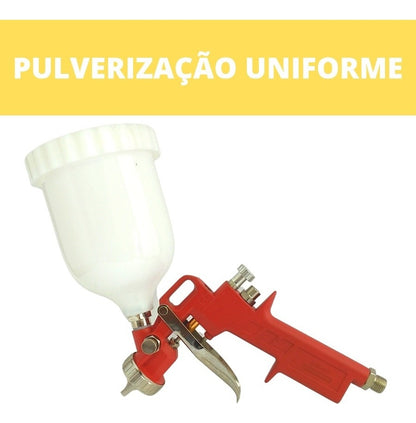 Pistola De Pintura Pneumática 600ml Ch Hg-40 Red Chiaperini