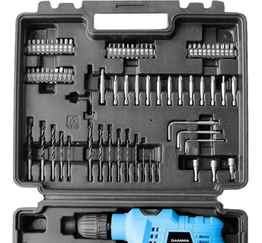 Furadeira Impacto Maleta E Kit Acessórios Gamma G1905k 127v