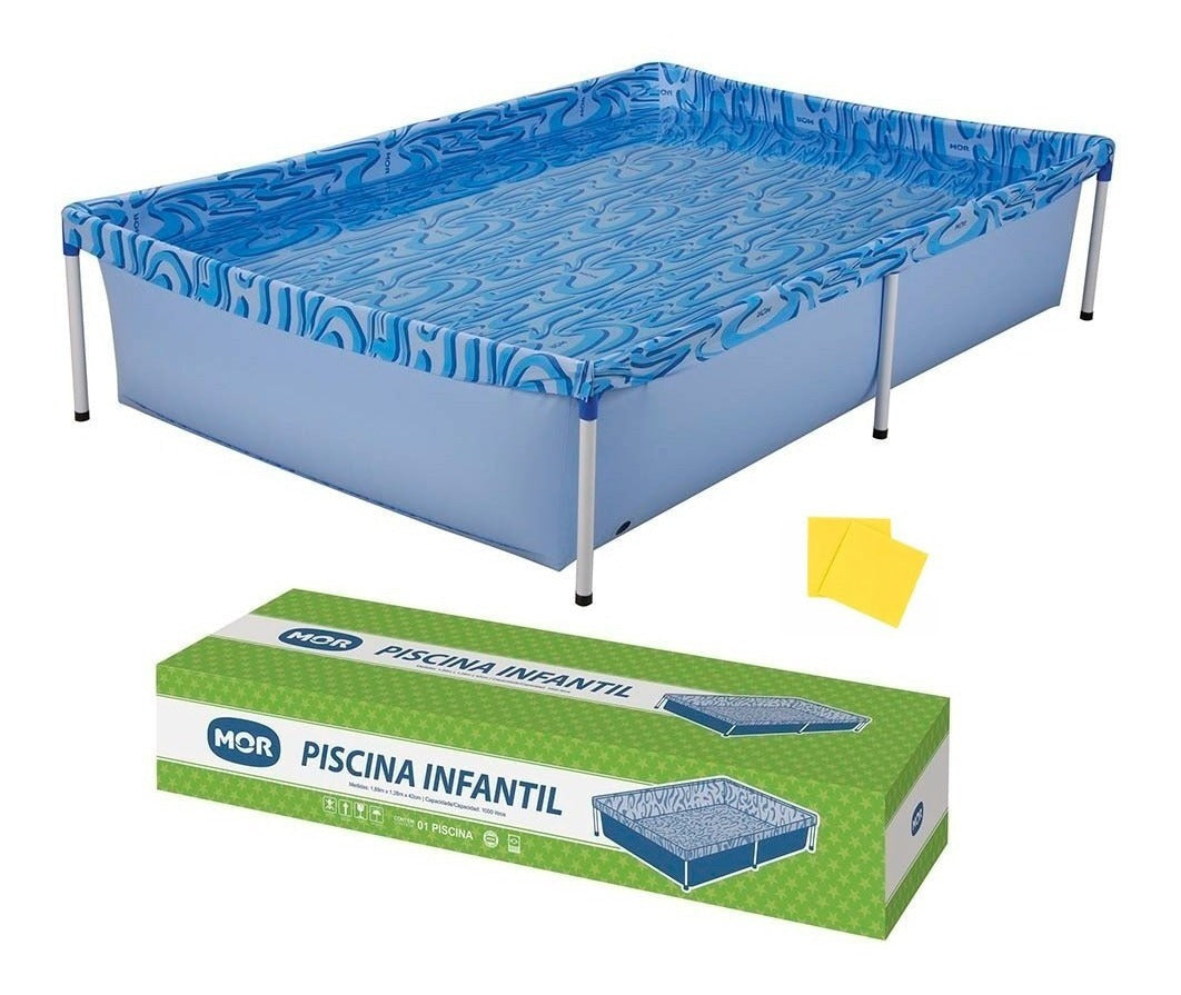 Piscina Estrutural Retangular Mor 001002 1000L 1.89x1.26m