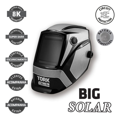 Máscara de Solda - Big Solar - Com Esc. Automático 8K Tork