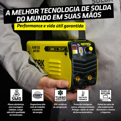 Máquina Solda Inversora Super Profissional Kab150 220V Tork