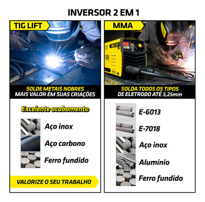 Máquina Solda Inversora Super Profissional Kab150 220V Tork