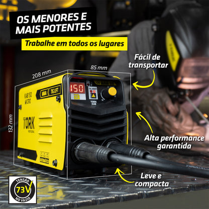 Máquina Solda Inversora Super Profissional Kab150 220V Tork