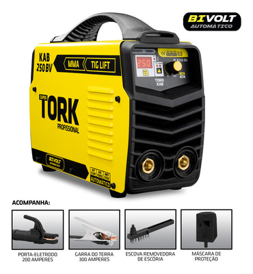 Inversor MMA 250 Amperes Bivolt KAB-250 IE-8250-BV - Tork