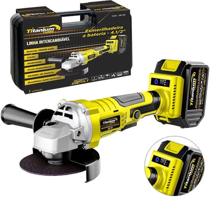 06152 ESMERILHADEIRA A BATERIA 21V - 115MM 15000 MAH