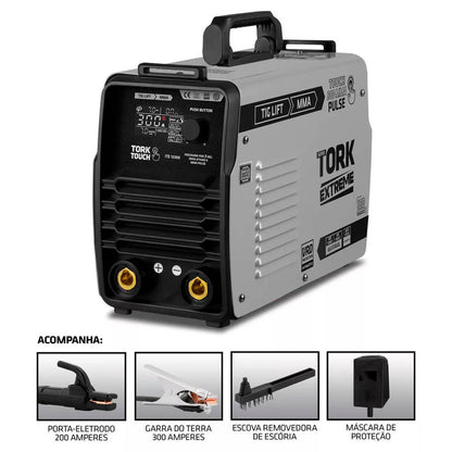 Inversora de Solda Tig Mma 300a Touch ITE-12300-220V Tork
