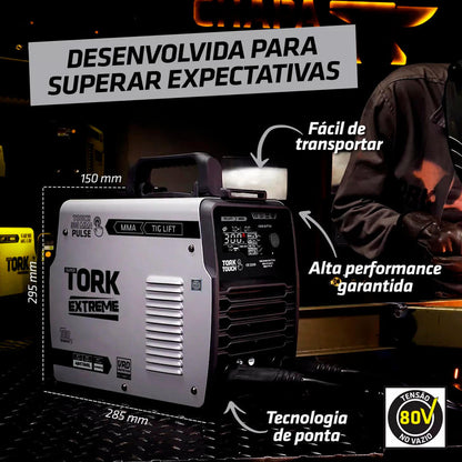 Inversora de Solda Tig Mma 300a Touch ITE-12300-220V Tork