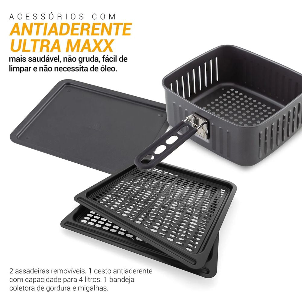 Air Fryer Oven Philco 12L 1800W 4 em 1 - 127V PFR2200