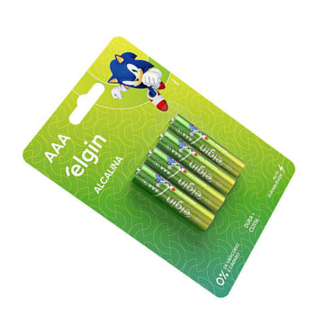 PILHA ALCALINA AAA BLISTER COM 4 PECAS ELGIN 000000082155