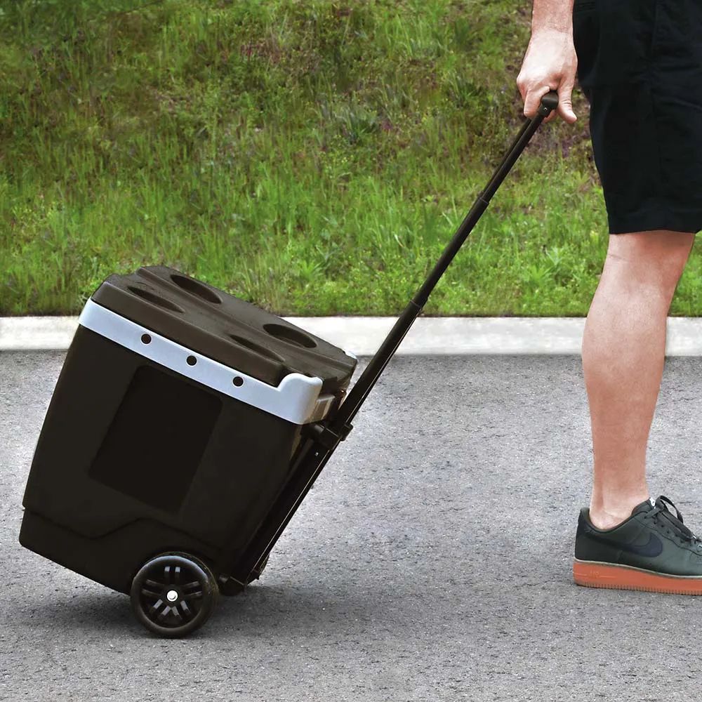 Caixa Térmica Com Rodinha 42 Litros Preta 25108220 Mor