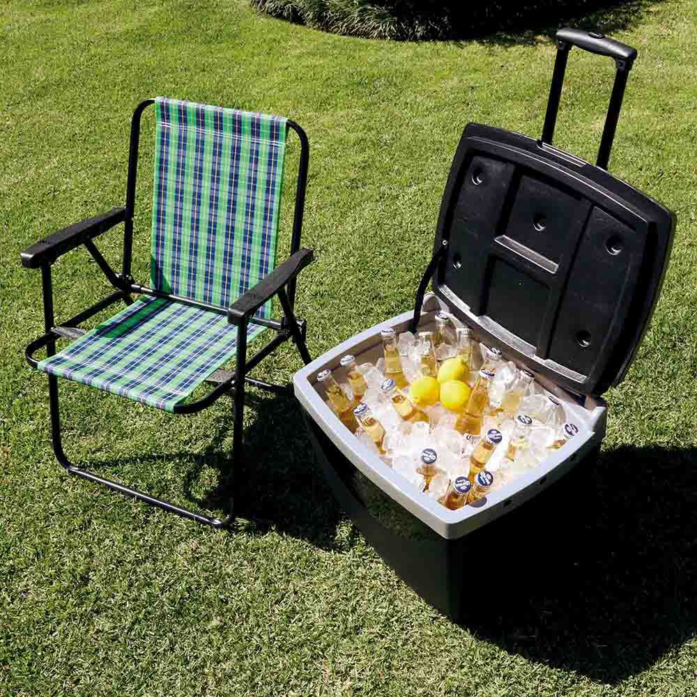 Caixa Térmica Com Rodinha 42 Litros Preta 25108220 Mor