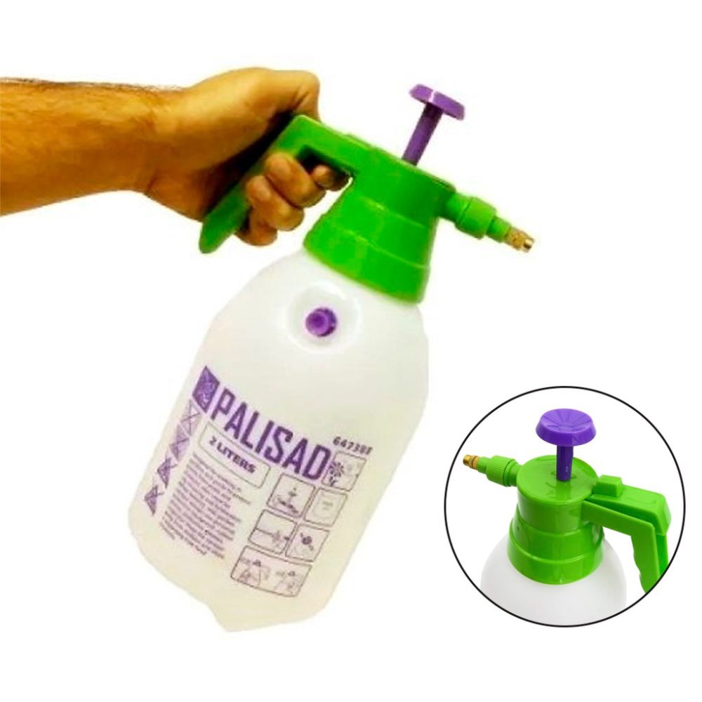 Pulverizador Manual 2 Litros Com Válvula Segurança Palisad