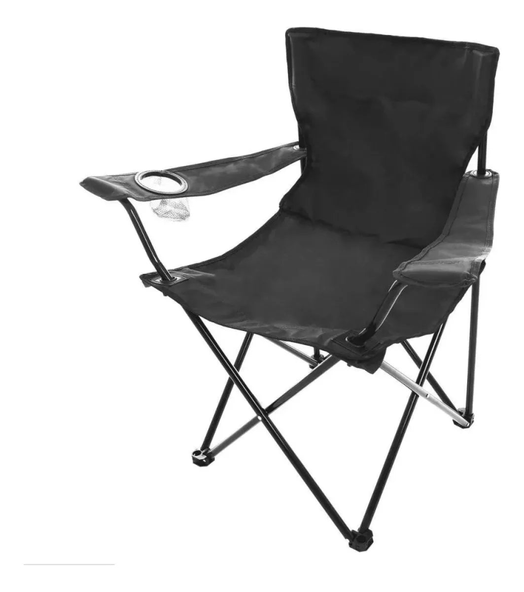 Cadeira Dobrável Grande Portátil 150kg Camping Praia Kala