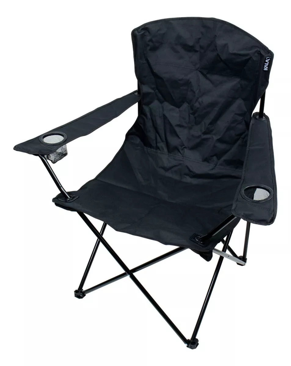 Cadeira Dobrável Grande Portátil 150kg Camping Praia Kala