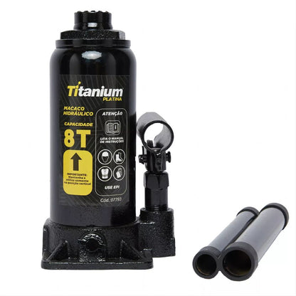 Macaco Hidráulico Tipo Garrafa Titanium 08 Tonelada