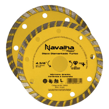 06052 DISCO DIAMANTADO NAVALHA TURBO 4.3/8.POL X 110MM