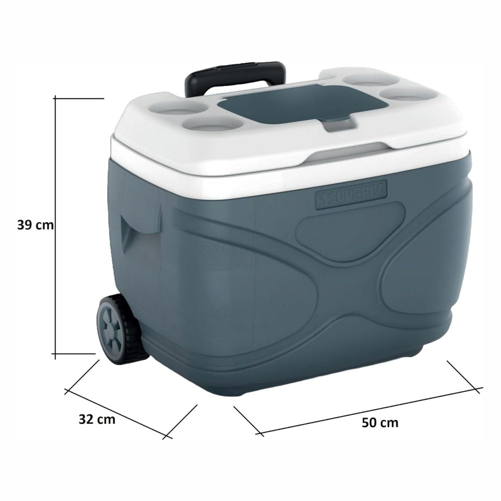 Caixa Térmica Everest 30L Cinza Soprano